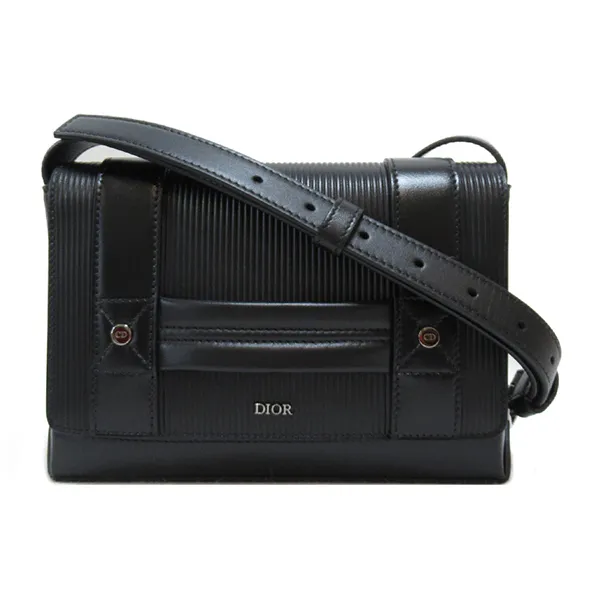 Túi Đeo Chéo Dior Shoulder Bag Leather Black Màu Đen - Túi xách - Vua Hàng Hiệu