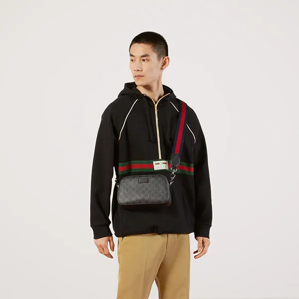 Túi Đeo Chéo Gucci GG Black Shoulder Bag Black 574886 K5RLN 1095 Màu Đen