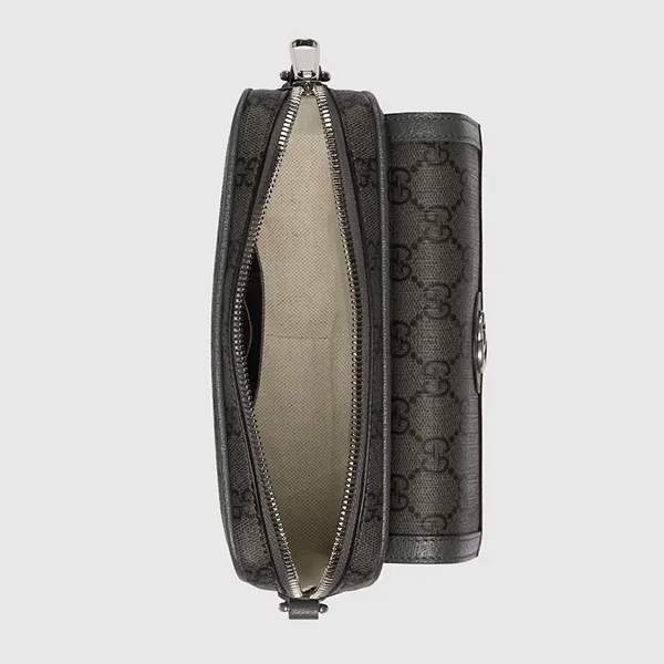 Túi Đeo Chéo Nam Gucci GG Mini Sac Ophidia Crossbody Bag Màu Xám - Túi xách - Vua Hàng Hiệu