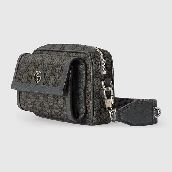 Túi Đeo Chéo Nam Gucci GG Mini Sac Ophidia Crossbody Bag Màu Xám - Túi xách - Vua Hàng Hiệu