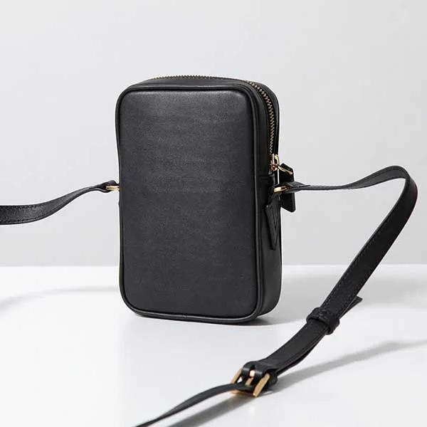 Túi Đeo Chéo Nam Versace Mini Crossbody With Medusa Logo In Black 1006192 1A03190 1B00V Màu Đen