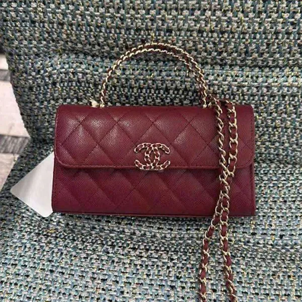 Túi Đeo Chéo Nữ Chanel Handle Bag Màu Đỏ Size 19 - Túi xách - Vua Hàng Hiệu