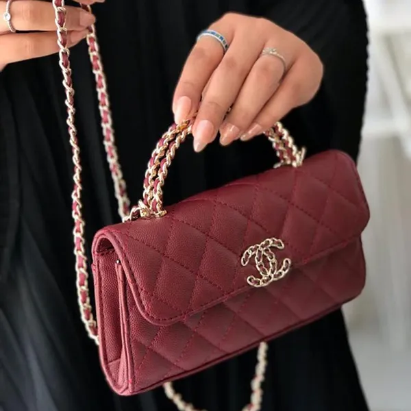 Túi Đeo Chéo Nữ Chanel Handle Bag Màu Đỏ Size 19 - Túi xách - Vua Hàng Hiệu