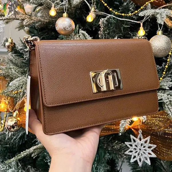 Túi Đeo Chéo Nữ Furla 1927 Cognac Small Crossbody Bag Màu Nâu