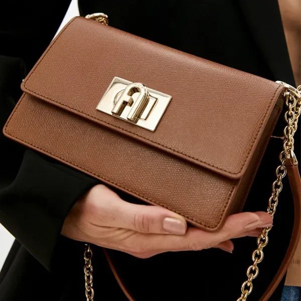 Túi Đeo Chéo Nữ Furla 1927 Cognac Small Crossbody Bag Màu Nâu