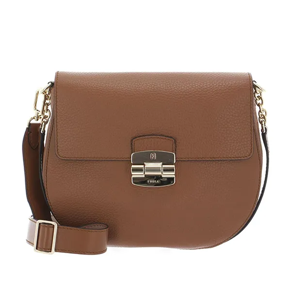 Túi Đeo Chéo Nữ Furla Club 2 Mini Crossbody Cognac H Màu Nâu