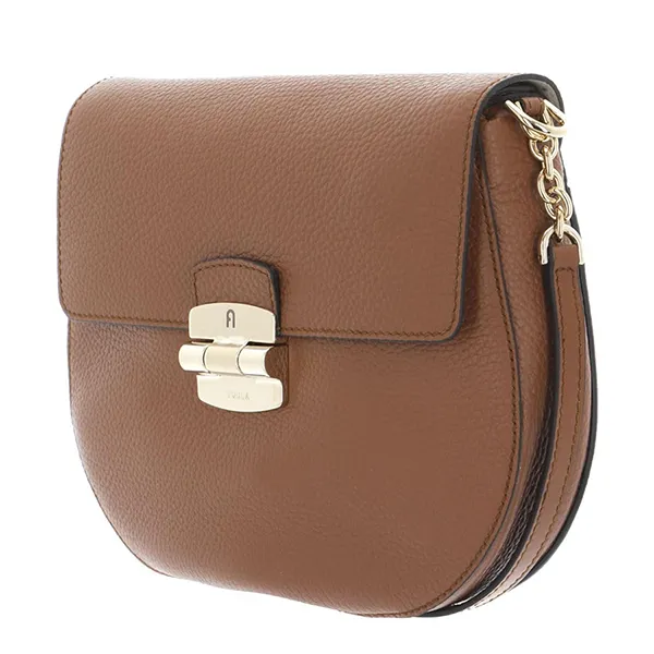 Túi Đeo Chéo Nữ Furla Club 2 Mini Crossbody Cognac H Màu Nâu