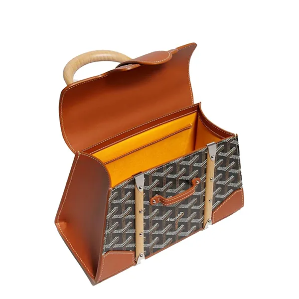Túi Đeo Chéo Nữ Goyard Saigon Structuré Mini Bag Màu Nâu/Đen - Túi xách - Vua Hàng Hiệu