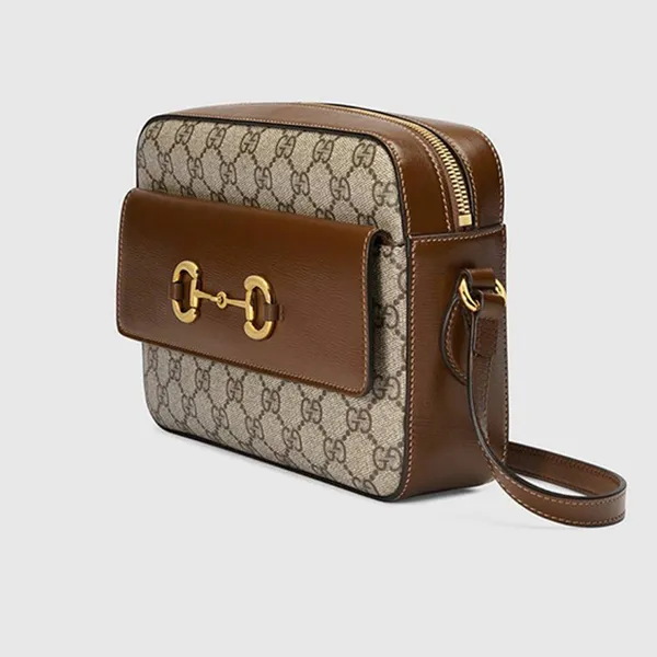 Túi Đeo Chéo Nữ Gucci Horsebit 1955 Small Shoulder Bag 645454 92TCG 8563 Màu Nâu