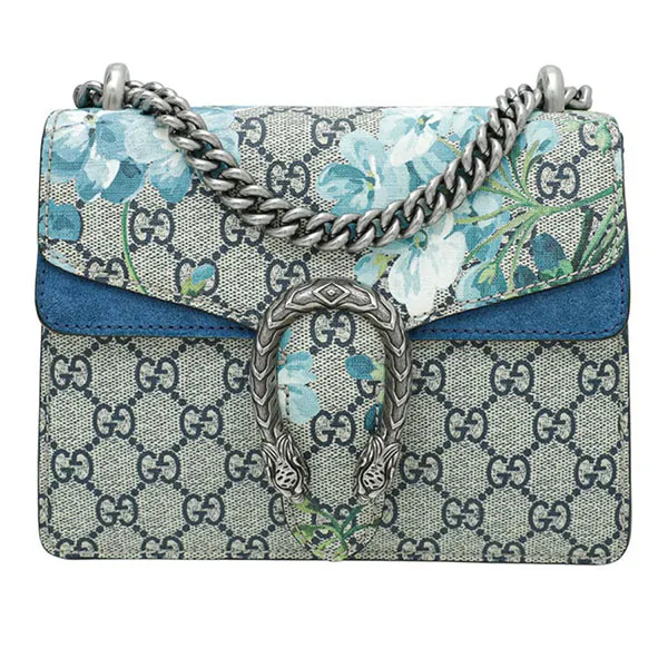Túi Đeo Chéo Nữ Gucci Multicolor Dionysus Blooms Crossbody Bag Màu Xám - Túi xách - Vua Hàng Hiệu