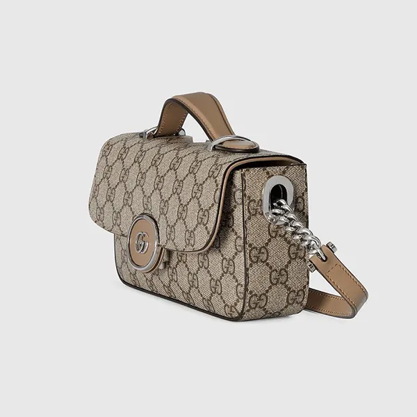 Túi Đeo Chéo Nữ Gucci Petite GG Mini Shoulder Bag 739722 Màu Be
