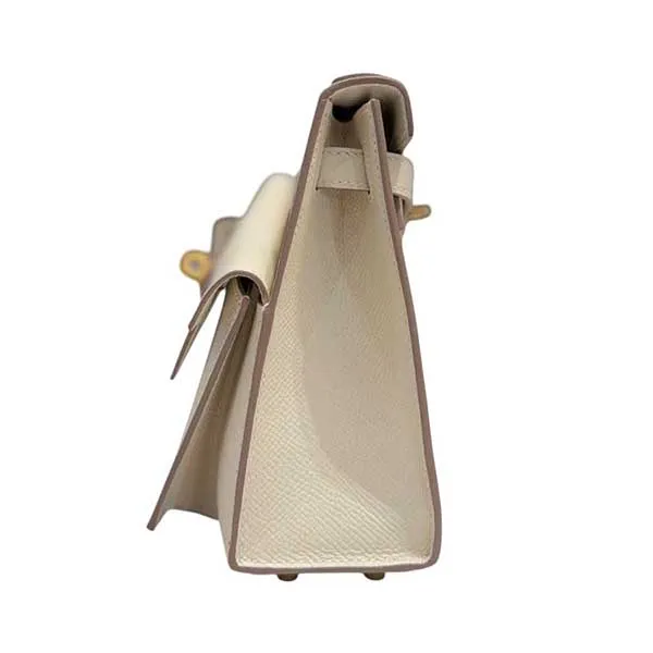Túi Đeo Chéo Nữ Hermès Craie Kelly 20 En Desordre Sellier Epsom Gold Hardware Limited Edition Màu Trắng Kem - Túi xách - Vua Hàng Hiệu