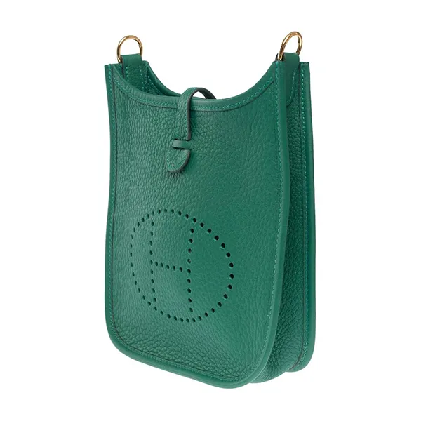 Túi Đeo Chéo Nữ Hermès Mini Evelyne Crossbody Bag Màu Xanh Lá - Túi xách - Vua Hàng Hiệu