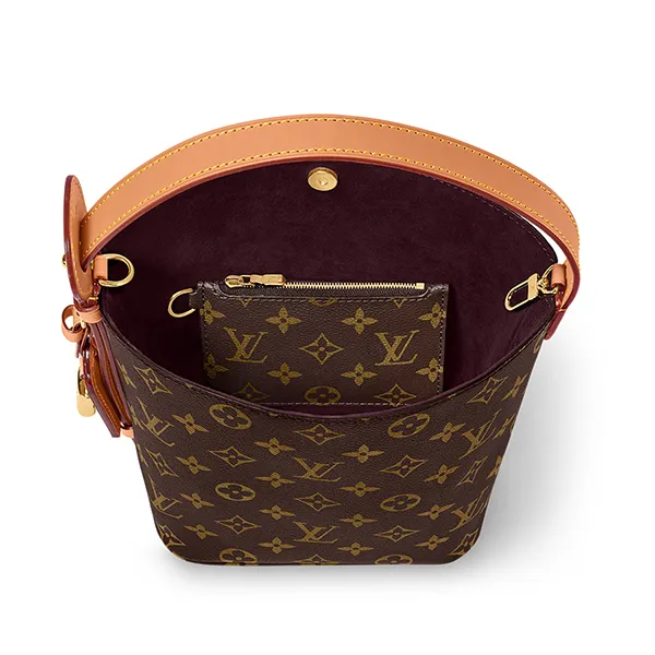 Túi Đeo Chéo Nữ Louis Vuitton LV All In BB Bicolor Monogram Empreinte Leather M12925 Màu Nâu