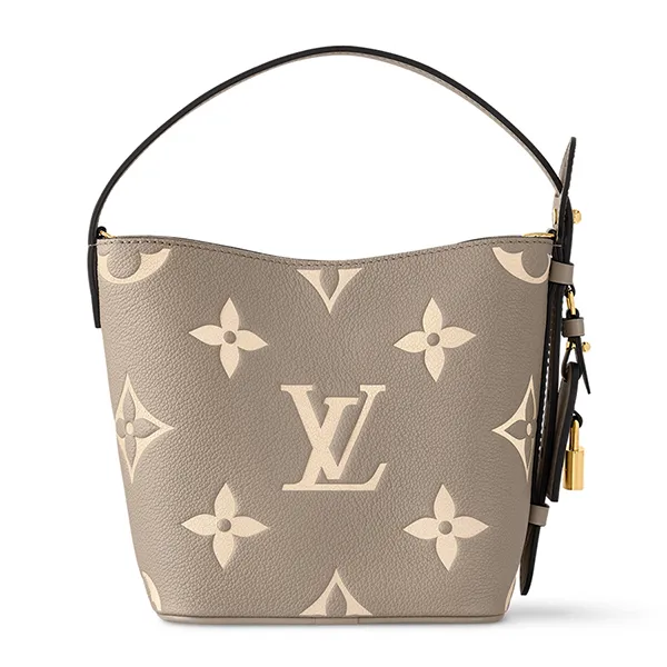Túi Đeo Chéo Nữ Louis Vuitton LV All In BB Bicolor Monogram Empreinte Leather M13045 Màu Xám - Túi xách - Vua Hàng Hiệu
