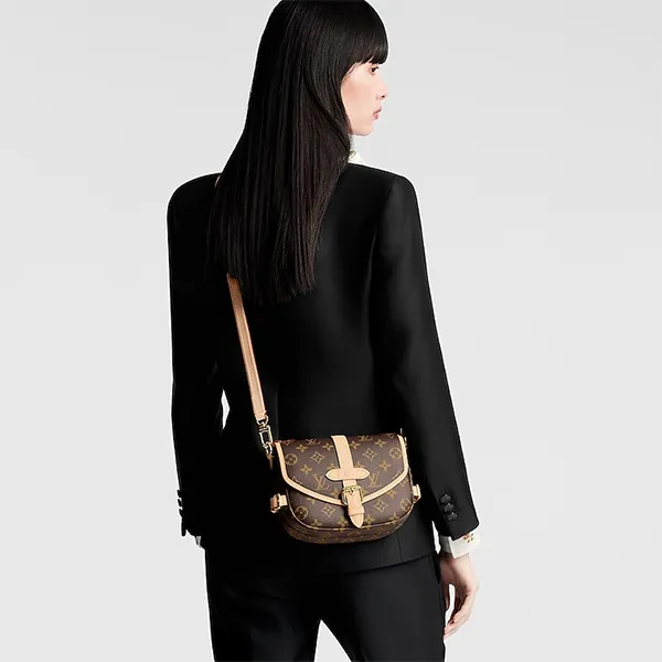 Túi Đeo Chéo Nữ Louis Vuitton LV Saumur BB Crossbody Bag M46740 Màu Nâu