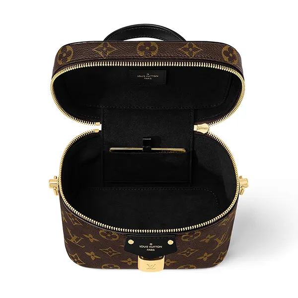 Túi Đeo Chéo Nữ Louis Vuitton LV Vanity PM Bag M47128 Màu Nâu
