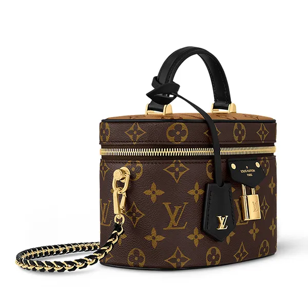 Túi Đeo Chéo Nữ Louis Vuitton LV Vanity PM Bag M47128 Màu Nâu