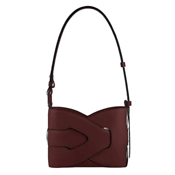 Túi Đeo Chéo Nữ Polène Nodde Edition Smooth Stone Crossbody Bag Màu Đỏ