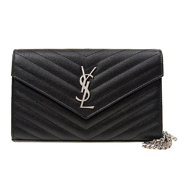 Túi Đeo Chéo Nữ Yves Saint Laurent YSL Cassandre 377828 BOW02 1000 Màu Đen Size 23
