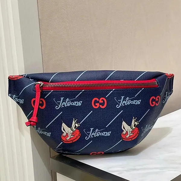 Túi Đeo Hông Trẻ Em Gucci Kids X The Jetsons Canvas Belt Bag Màu Xanh Họa Tiết - Túi xách - Vua Hàng Hiệu