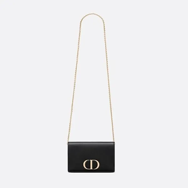Túi Đeo Hông Nữ Dior 30 Montaigne 2in1 Clutch Black Grained Calfskin Màu Đen - Túi xách - Vua Hàng Hiệu