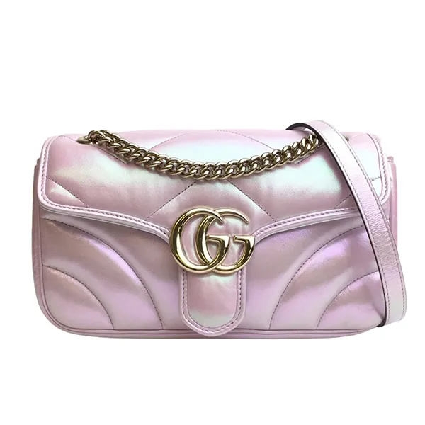 Túi Đeo Vai Nữ Gucci GG Marmont Small Shoulder Bag Màu Hồng - Túi xách - Vua Hàng Hiệu