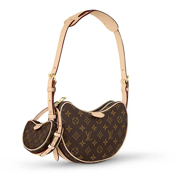 Túi Đeo Vai Nữ Louis Vuitton LV MM Croissant Bag M46828 Màu Nâu Be - Túi xách - Vua Hàng Hiệu