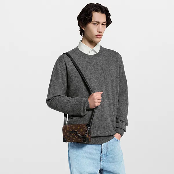 Túi Đeo Vai Nam Louis Vuitton LV Steamer Bag M83613 Màu Nâu - Túi xách - Vua Hàng Hiệu
