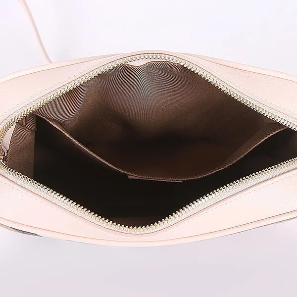 Túi Đeo Vai Nữ Burberry Check & Leather Camera Bag Pale Cameo Phối Màu - Túi xách - Vua Hàng Hiệu