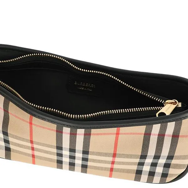 Túi Đeo Vai Nữ Burberry Vintage Check Calfskin With Cotton 80788371 Màu Beige - Túi xách - Vua Hàng Hiệu