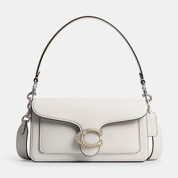 Túi Đeo Vai Nữ Coach Tabby Size 26 Shoulder Bag Màu Trắng - Túi xách - Vua Hàng Hiệu