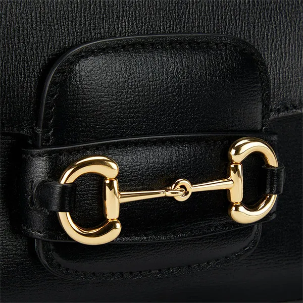 Túi Đeo Vai Nữ Gucci Horsebit 1955 Small Shoulder Bag 735178 1DB0G 1000 Màu Đen