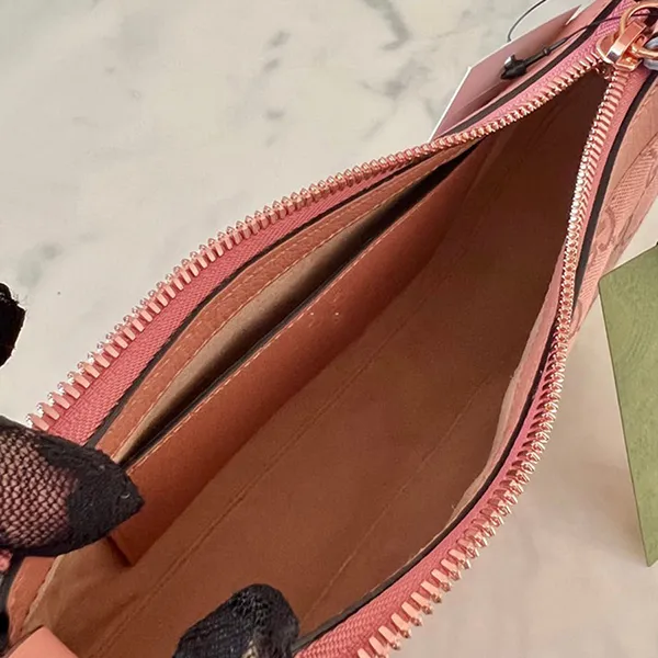 Túi Đeo Vai Nữ Gucci Ophidia Pink Small Shoulder Bag Rose Gold Hardware Màu Hồng