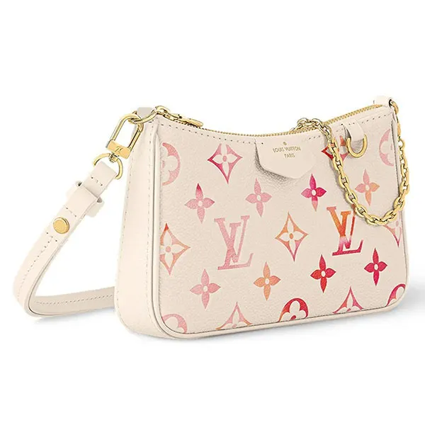 Túi Đeo Vai Louis Vuitton LV Easy Pouch On Strap M83448 Màu Trắng Kem - Túi xách - Vua Hàng Hiệu