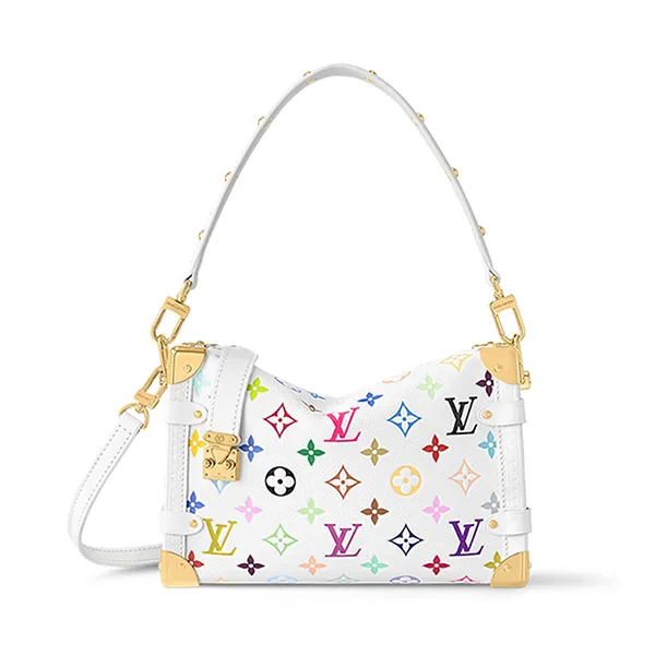 Túi Đeo Vai Nữ Louis Vuitton Side Trunk MM LV x TM M14046 Màu Trắng Họa Tiết - Túi xách - Vua Hàng Hiệu