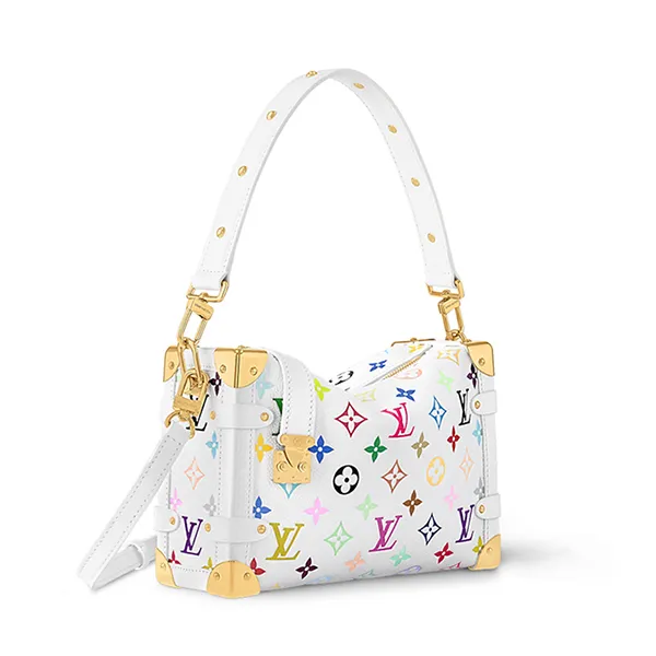 Túi Đeo Vai Nữ Louis Vuitton Side Trunk MM LV x TM M14046 Màu Trắng Họa Tiết - Túi xách - Vua Hàng Hiệu