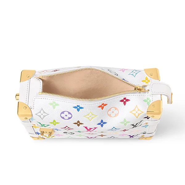 Túi Đeo Vai Nữ Louis Vuitton Side Trunk MM LV x TM M14046 Màu Trắng Họa Tiết - Túi xách - Vua Hàng Hiệu