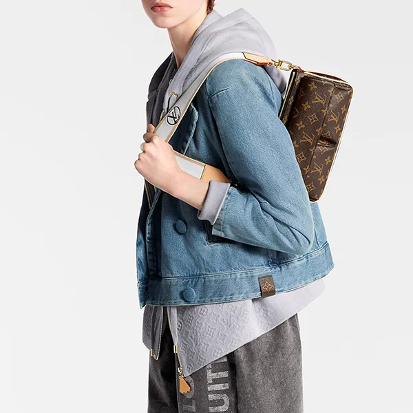 Túi Đeo Vai Nữ Louis Vuitton LV Vivacité Shoulder Bag M46999 Màu Nâu - Túi xách - Vua Hàng Hiệu