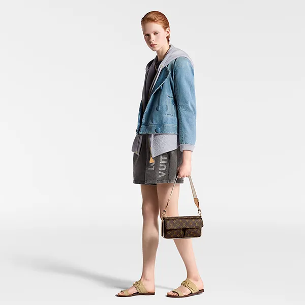 Túi Đeo Vai Nữ Louis Vuitton LV Vivacité Shoulder Bag M46999 Màu Nâu - Túi xách - Vua Hàng Hiệu