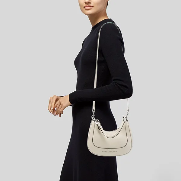 Túi Đeo Vai Nữ Marc Jacobs Leather Shoulder Bag Màu Trắng
