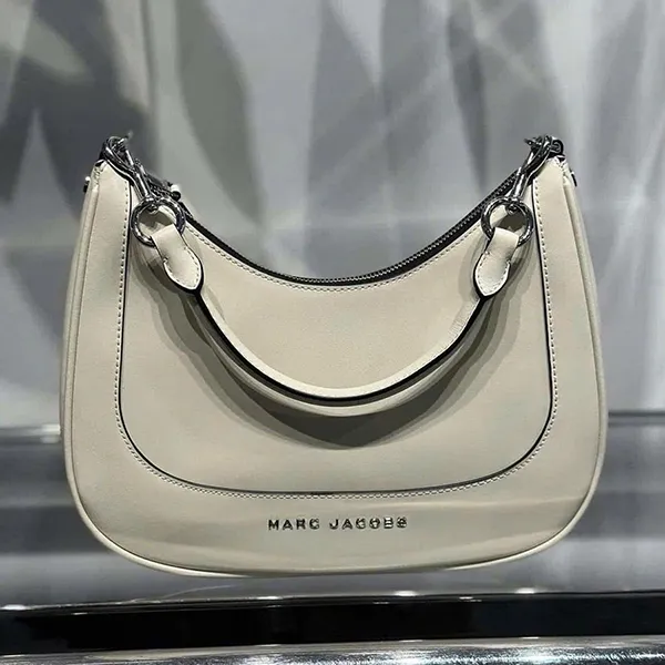 Túi Đeo Vai Nữ Marc Jacobs Leather Shoulder Bag Màu Trắng