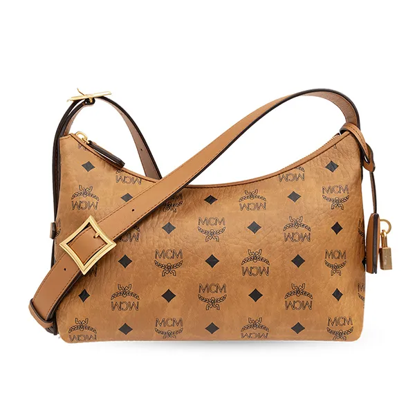 Túi Đeo Vai Nữ MCM Aren Hobo Shoulder Bag Màu Cognac - Túi xách - Vua Hàng Hiệu