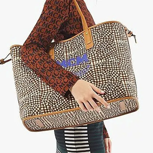 Túi Đeo Vai Nữ MCM Reversible Liz Shopper In Visetos MWPAAVI01CO001 Màu Nâu