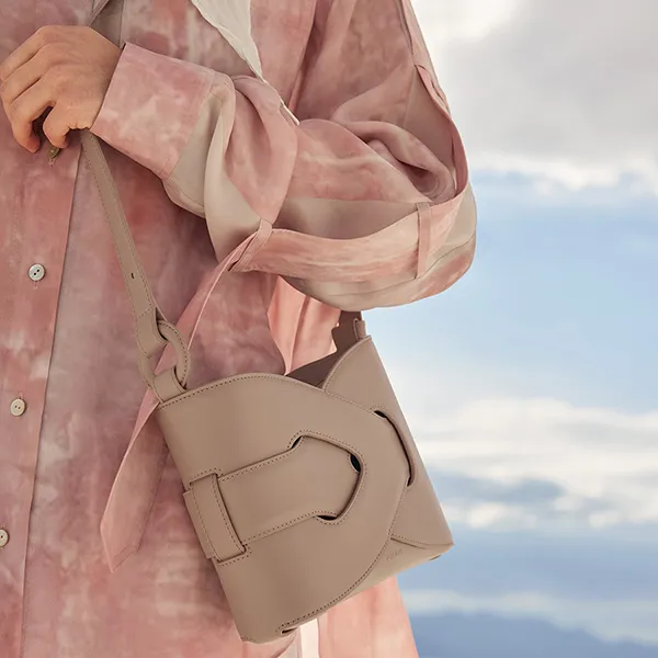 Túi Đeo Vai Nữ Polène Nodde Edition Smooth Taupe Màu Nâu - Túi xách - Vua Hàng Hiệu