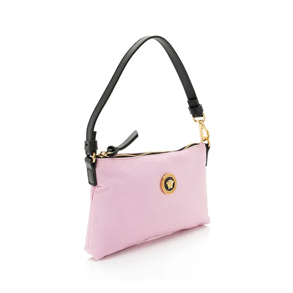 Túi Đeo Vai Nữ Versace Nylon Medusa Tribute Flat Pouch (SHF-J5RLFU) Màu Hồng