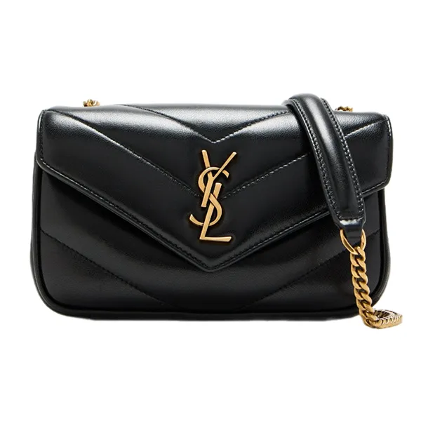 Túi Đeo Vai Nữ Yves Saint Laurent YSL Loulou Mini Chain Bag 821749AAEAX1000 Màu Đen - Túi xách - Vua Hàng Hiệu