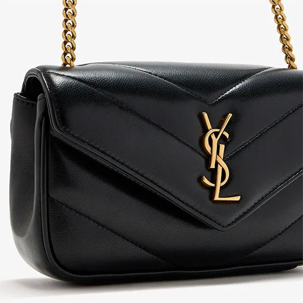 Túi Đeo Vai Nữ Yves Saint Laurent YSL Loulou Mini Chain Bag 821749AAEAX1000 Màu Đen - Túi xách - Vua Hàng Hiệu