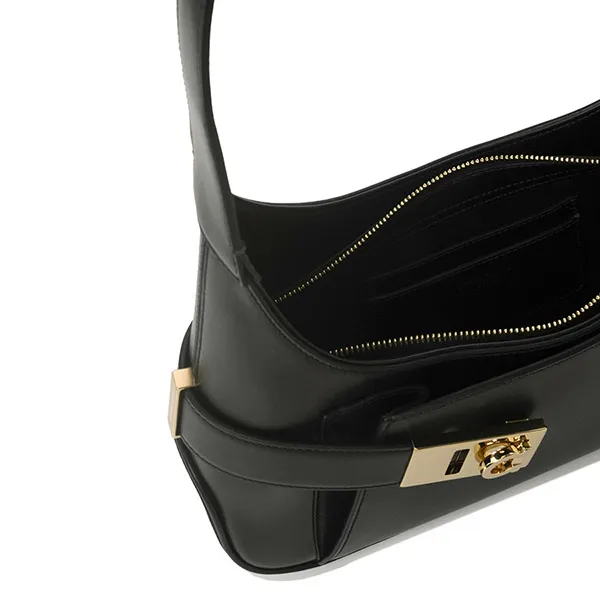 Túi Đeo Vai Nữ Salvatore Ferragamo Calfskin Leather Shoulder Bag 2162950768597 Màu Đen - Túi xách - Vua Hàng Hiệu