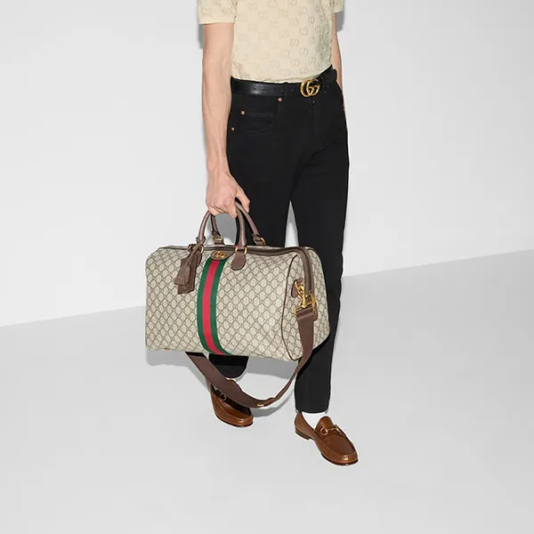 Túi Du Lịch Gucci Savoy Medium Duffle Bag Màu Nâu - Túi xách - Vua Hàng Hiệu